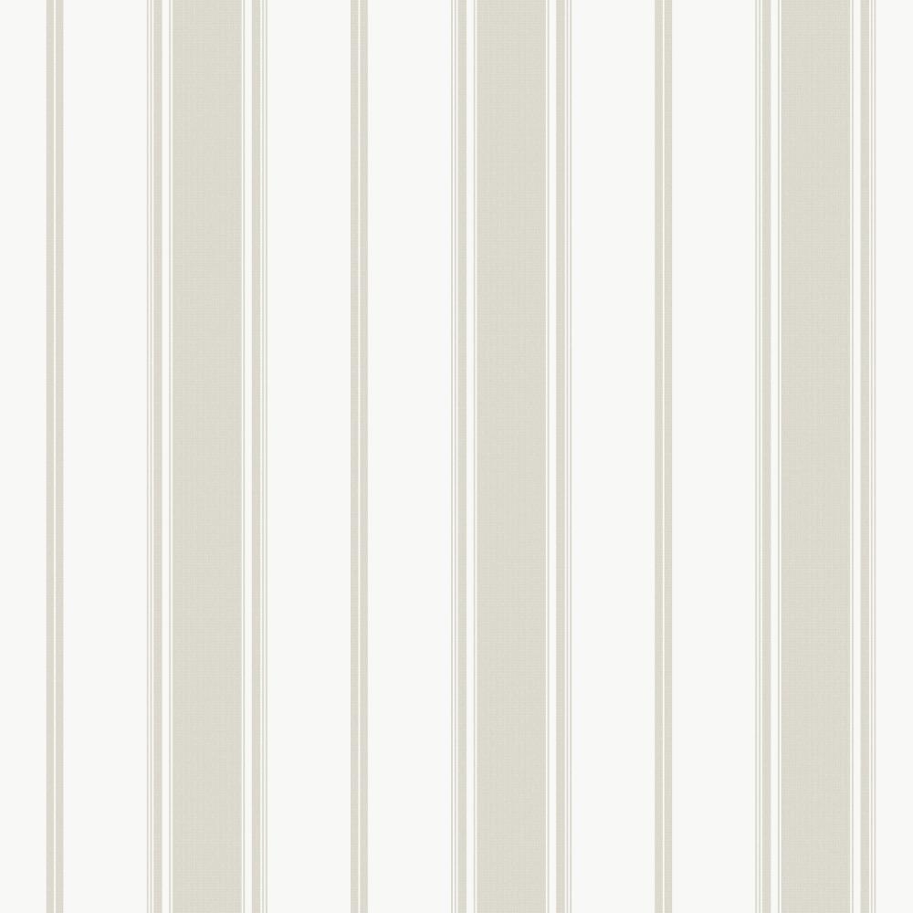 Galerie G68064 Heritage Stripe Wallpaper in Light Taupe