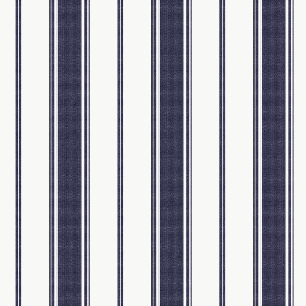 Galerie G68065 Heritage Stripe Wallpaper in Navy