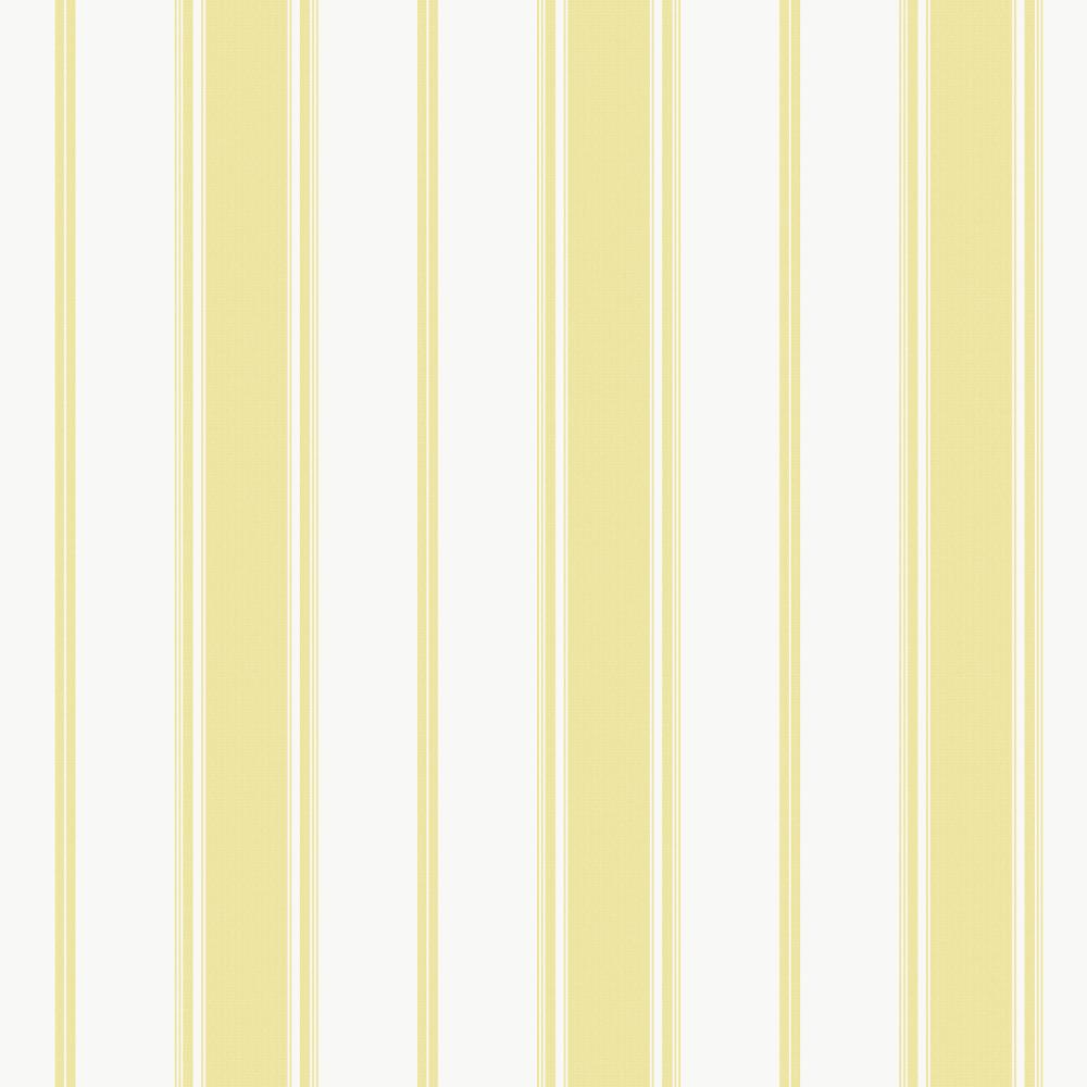 Galerie G68069 Heritage Stripe Wallpaper in Yellow