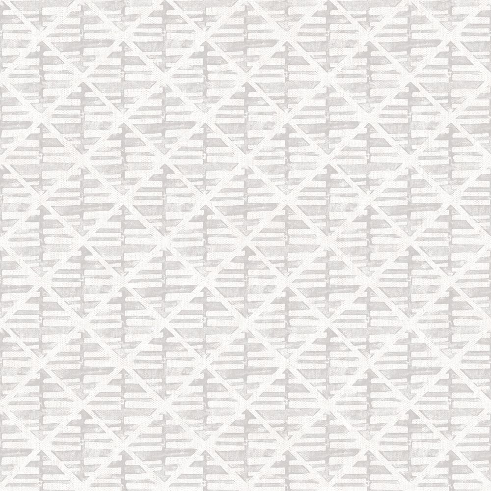 Galerie G78291 Block Print Wallpaper in Light Grey