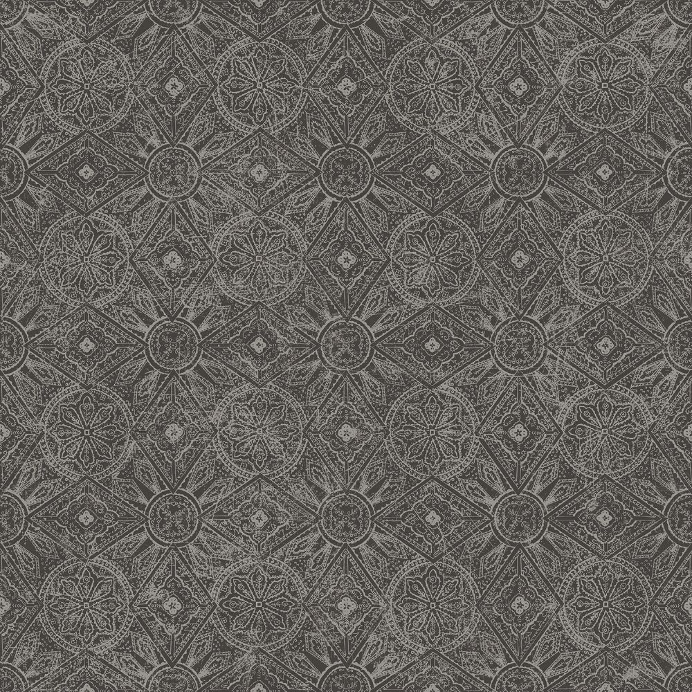 Galerie G78316 Moroccan Paisley Wallpaper in Charcoal