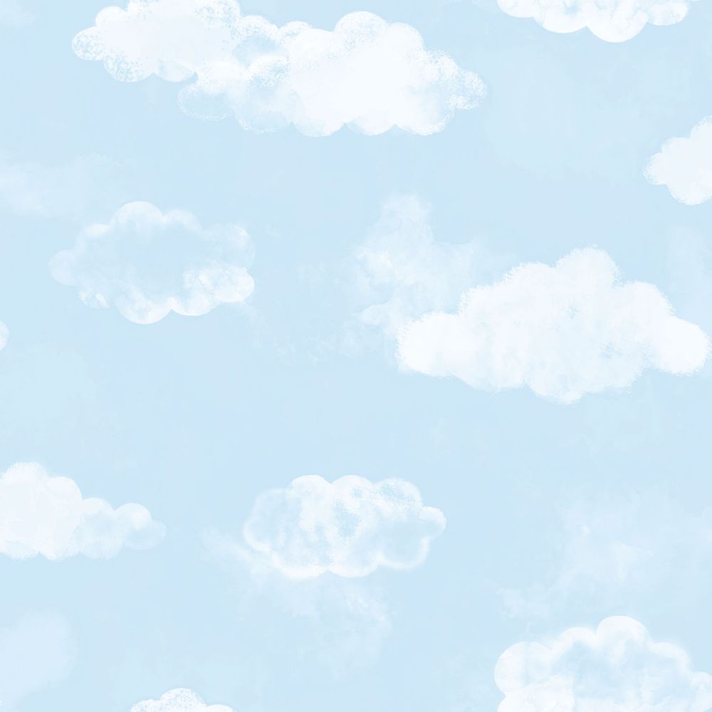 Galerie G78359 Cloud Wallpaper in Sky Blue