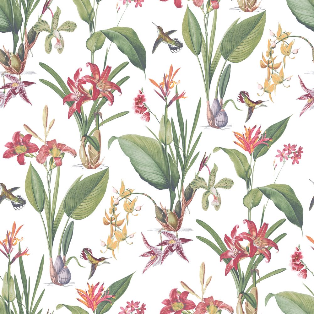 Galerie G78505 Cottage Botanical Wallpaper in Fresh Colours
