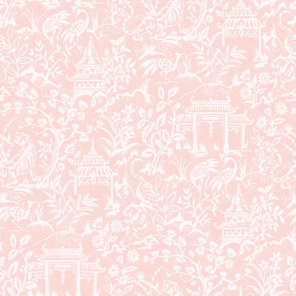 Galerie G78511 Garden Toile Wallpaper in Pink