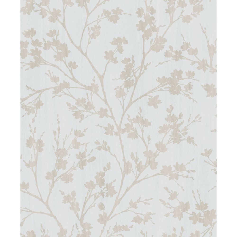 Galerie G78530 Wispy Branches Wallpaper in Beiges, White Choke