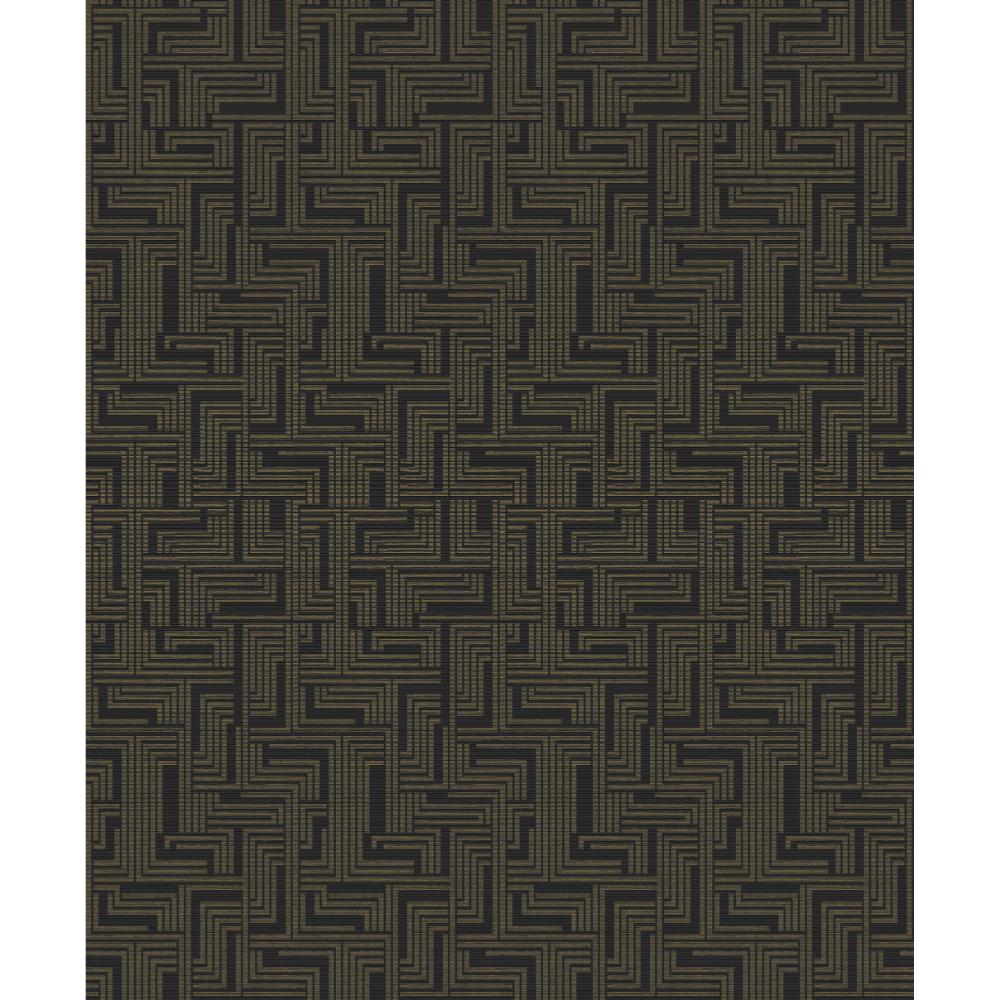 Galerie L-BD2007 Geometric Wallpaper in Bronze Brown