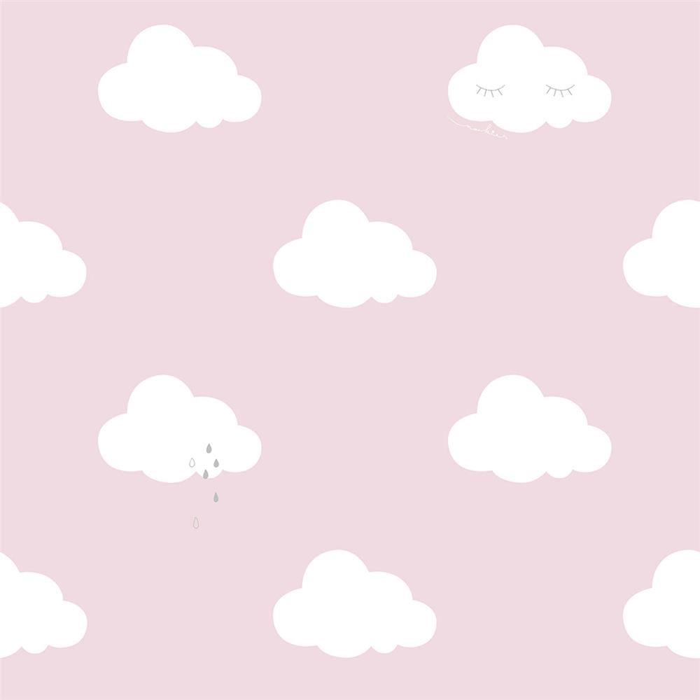 Galerie ND21115 Little Explorers Pink Sleepy Clouds Wallpaper