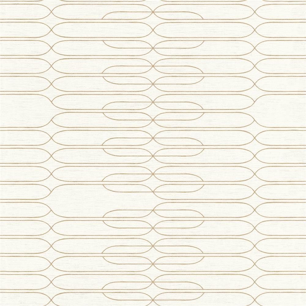Galerie SK21119 Skandinavia Gold Deco Line Print Wallpaper
