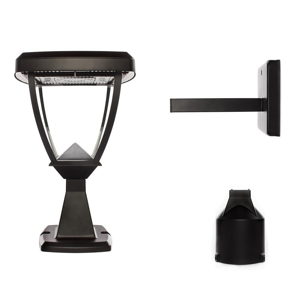 Gama Sonic 118033-5 Inversee Outdoor Lamp in Black