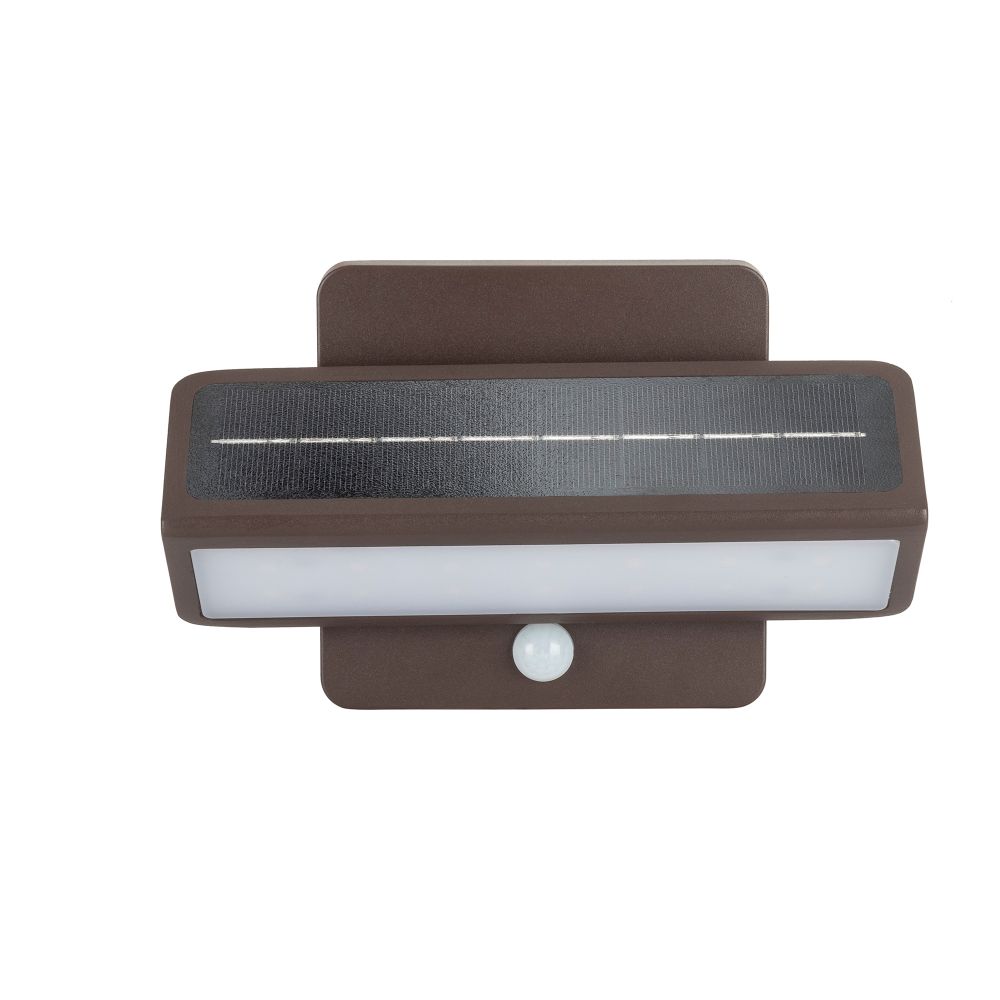 Gama Sonic 4iS50410  Architectural Solar Wall Accent Light With Motion Sensor in Bronze