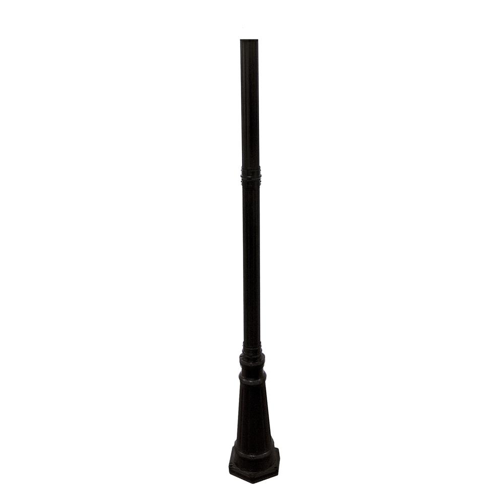 Gama Sonic 97SP0 6.5-Foot Imperial Black Decorative Post with 3-Inch Fitter