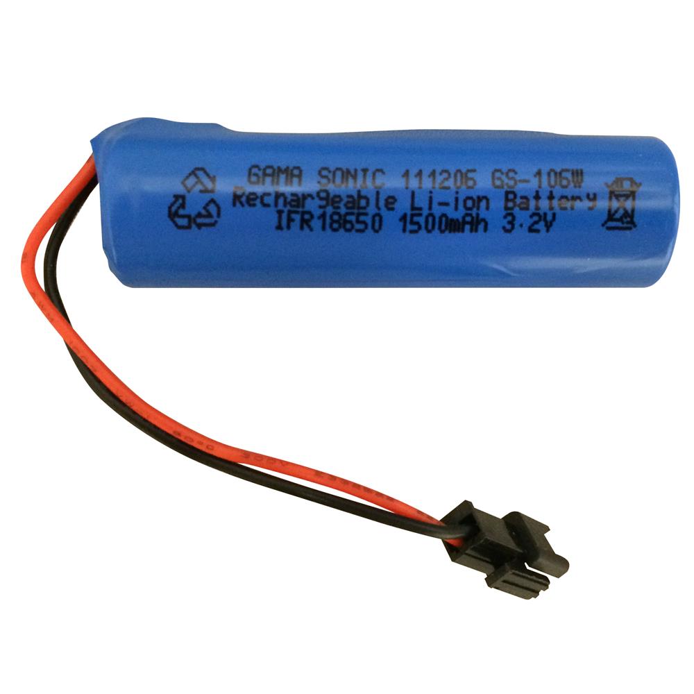Gama Sonic GS32V15 Lithium-ion Battery 1PK 3.2V/1500ma 