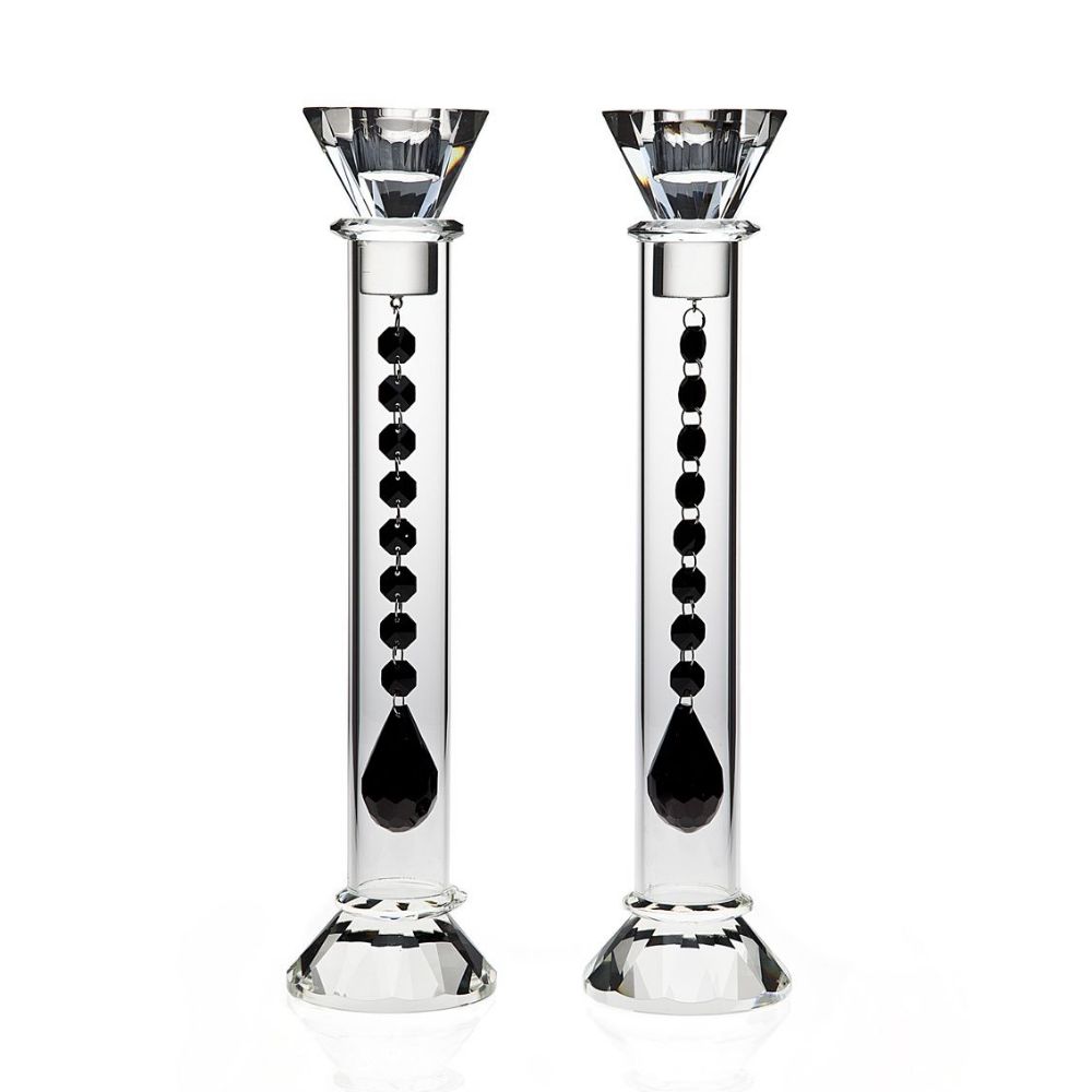 Godinger Reflections 13" Candle Stick Pair Set in Silver