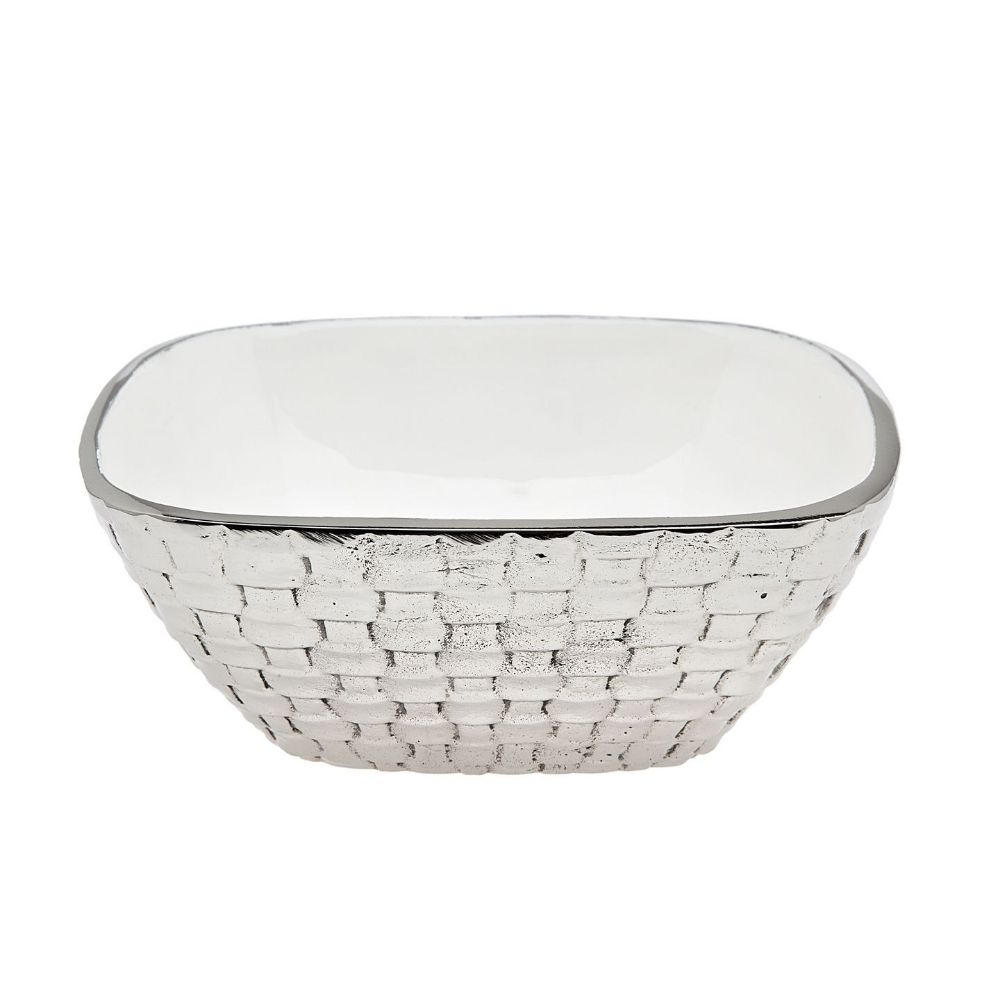 Godinger Weave Bowl in White