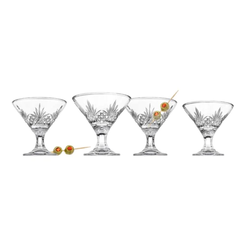 Godinger Dublin Set of 4 5Oz Martini Glass in Clear