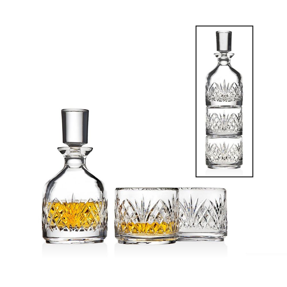 Godinger 10 Ounce Dublin Stacking Decanter in Clear