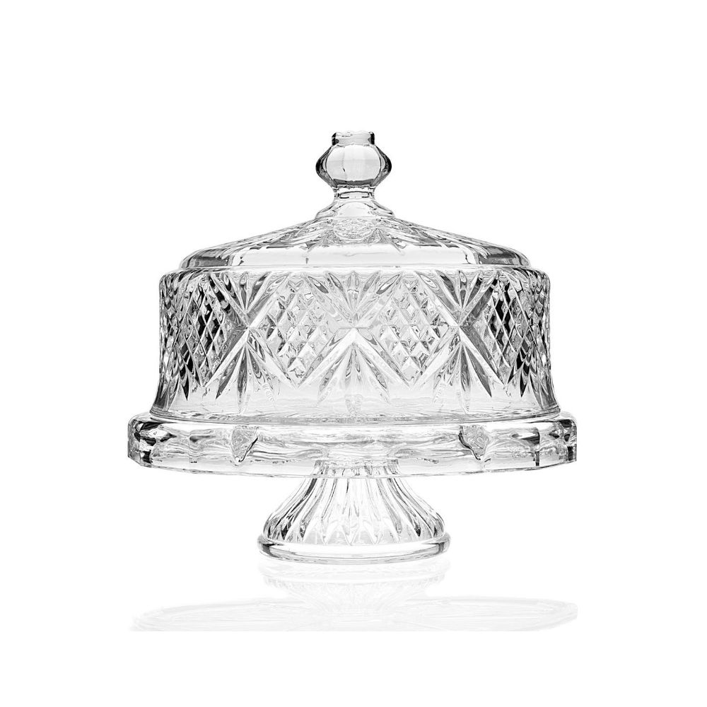 Godinger Dublin Footed Cake Dome in Clear