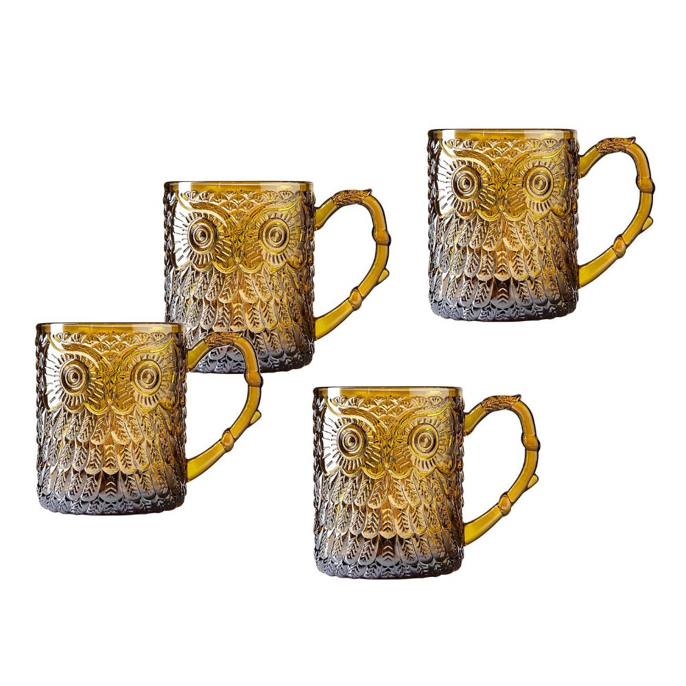 Godinger Owl S 4 Mug in Gold