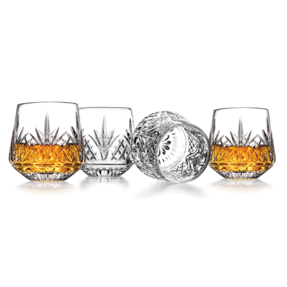 Godinger Dublin Crystal Whiskey, Set of 4