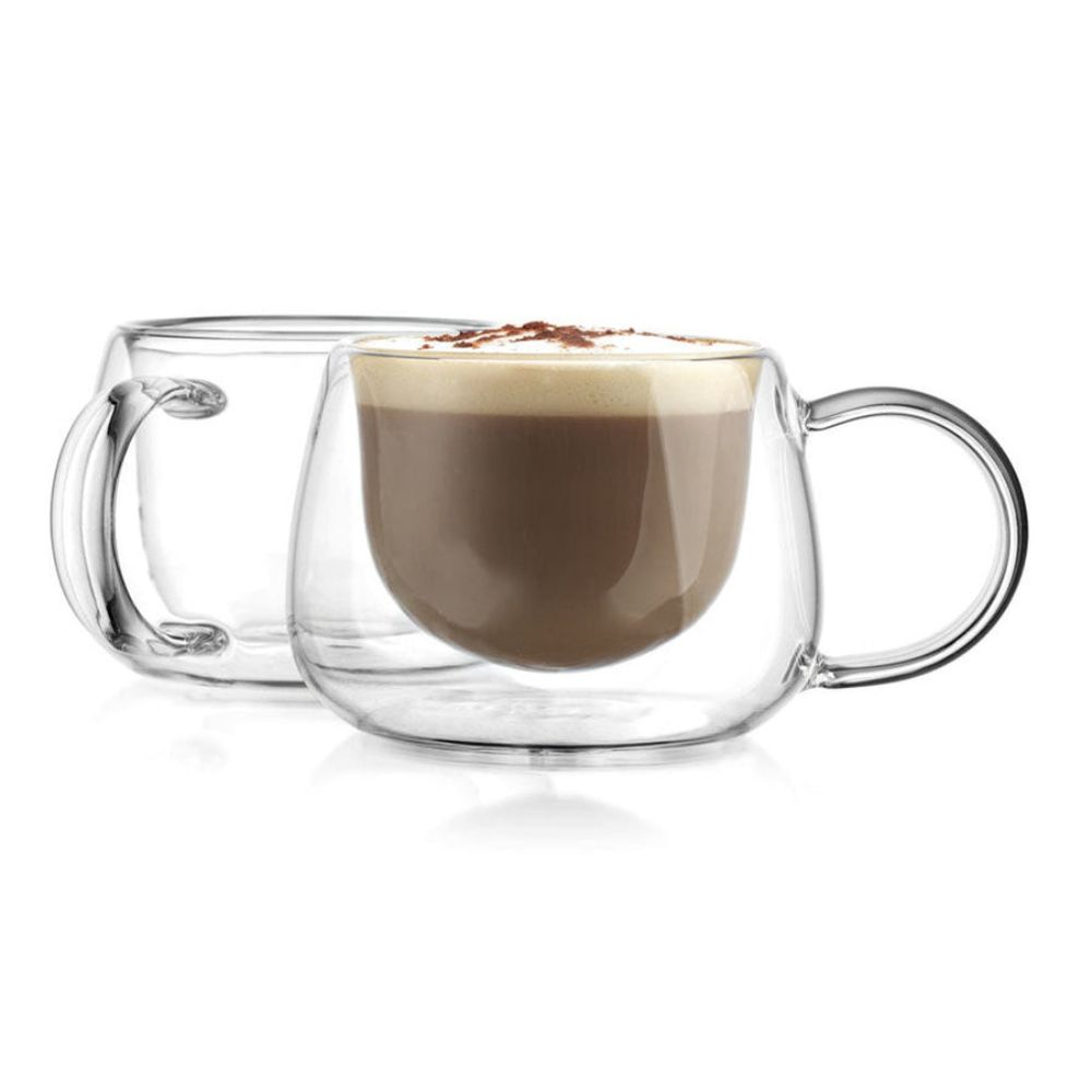 Godinger Alesia Cappuccino Double Wall Cup, Set of 2