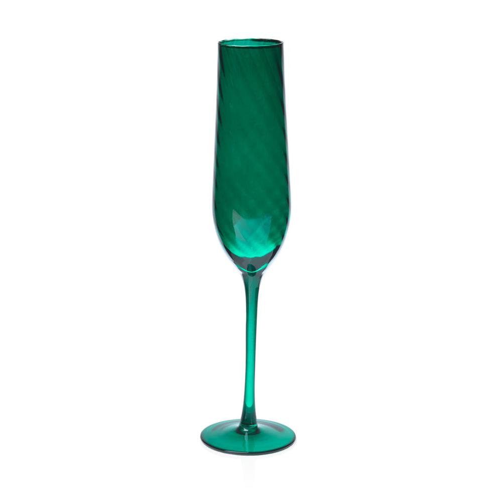 Godinger Infinity Emerald Champagne Flute