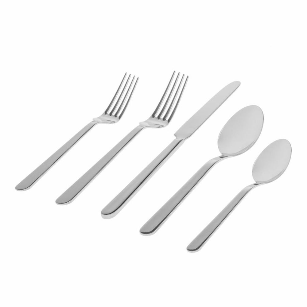 Godinger Lola Mirrored 18/0 Stainless Steel 20 Piece Flatware Set, Service For 4