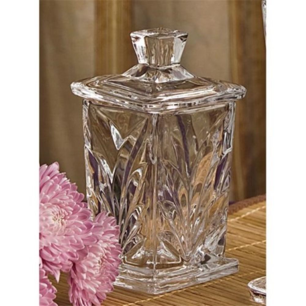 Godinger Shannon Square Small Covered Box in Clear