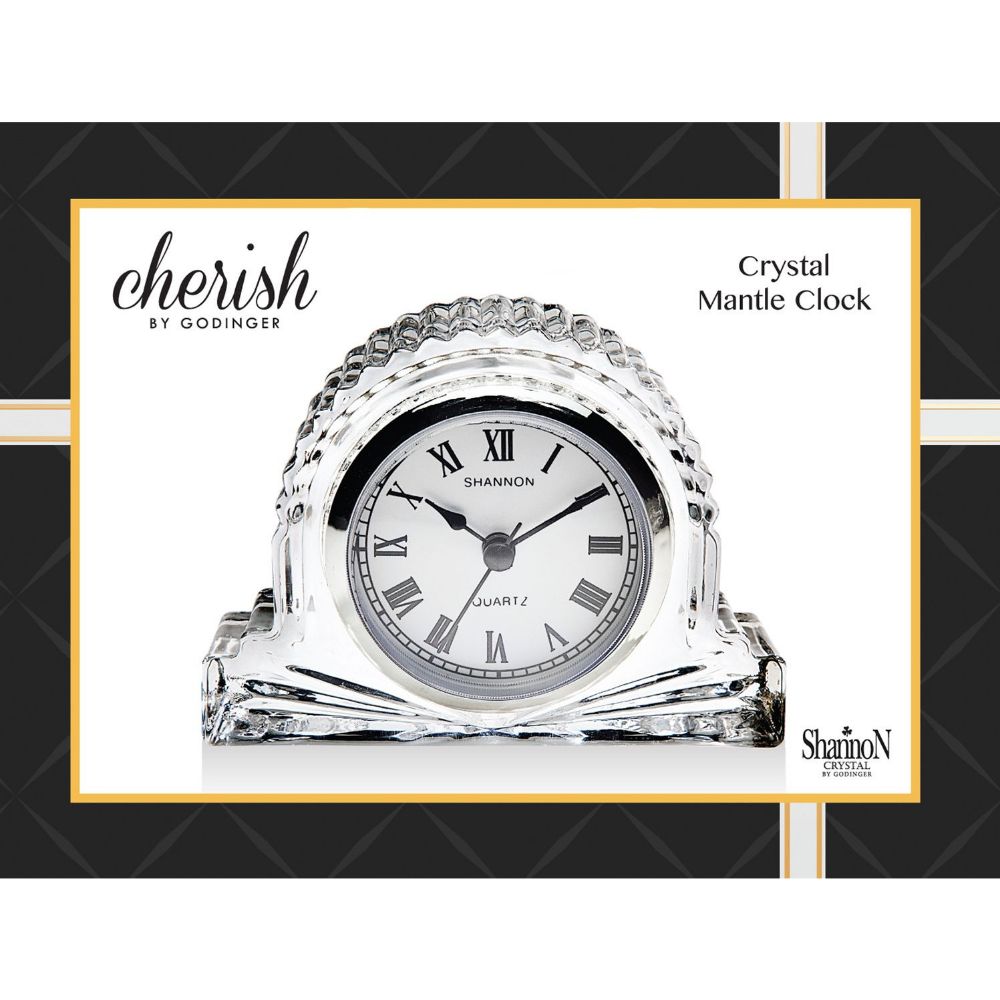 Godinger Giftables Mantle Clock in Silver