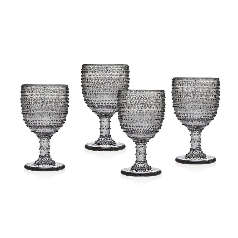 Godinger Lumina Set of 4 9Oz Goblets in Grey