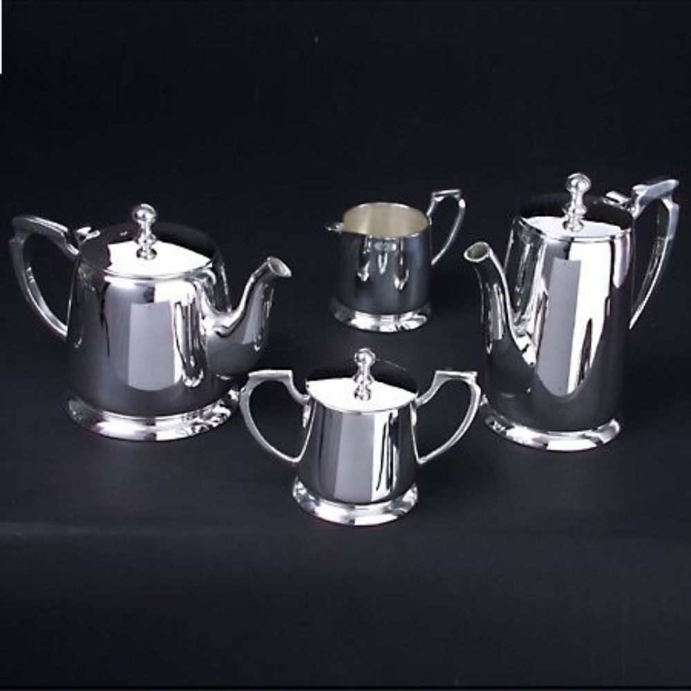 Godinger 4 Pc. Coffee Set Hotelware in Silver