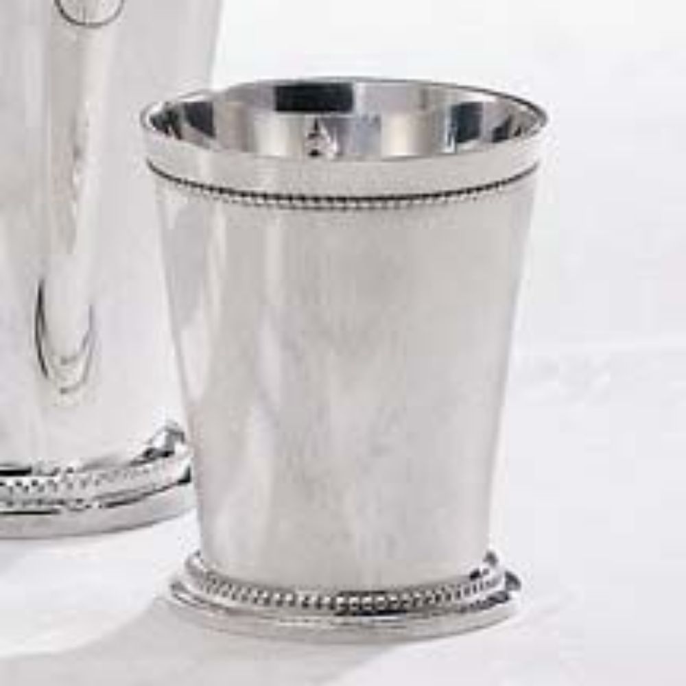Godinger 3.25" Premium Beaded Julep Cup in Grey