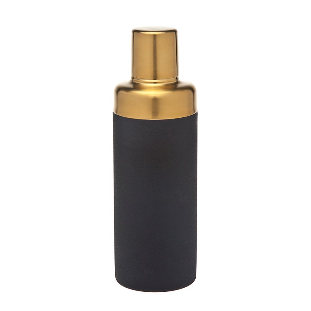 Godinger Encalmo Textured Black & Gold Cocktail Shaker