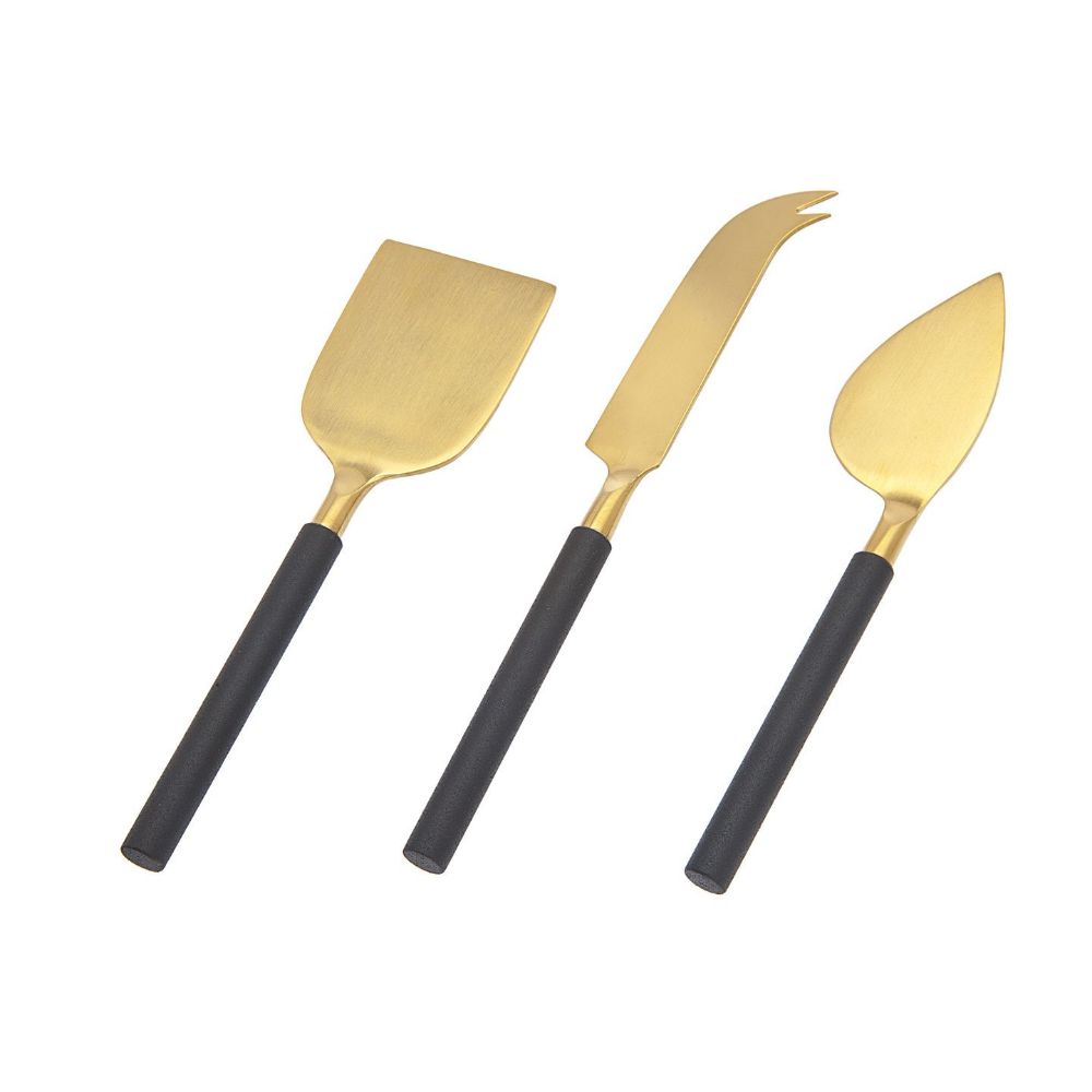 Godinger Encalmo Set of 3 Cheese Tools in Gold