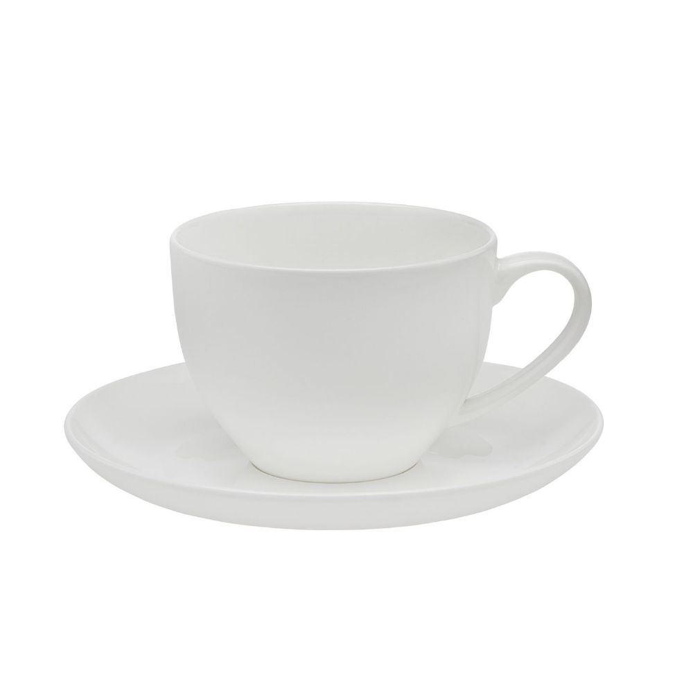 Godinger 220cc Bell Cup Saucer in White