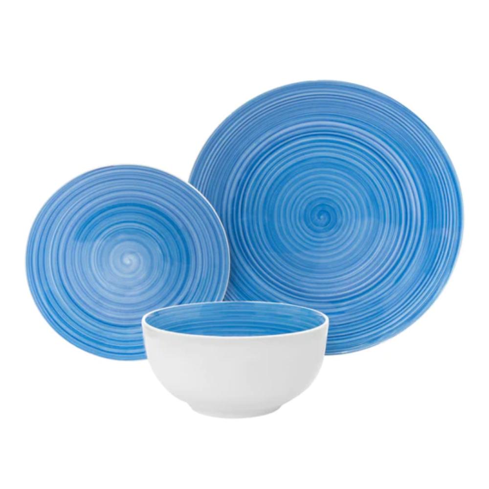 Godinger Spiral 12 Piece Porcelain in Blue