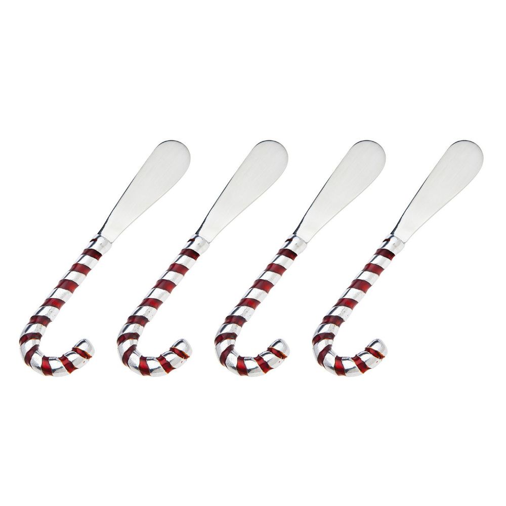 Godinger Set of 4 Candy Cane Speeders in Silver