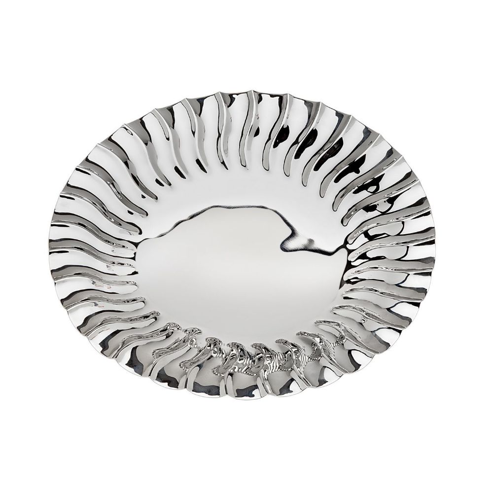 Godinger Hillcrest Round Platter in Silver