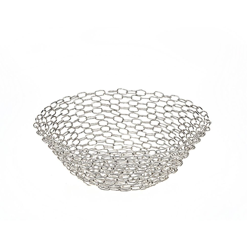 Godinger Chainmail Round Bowl in Silver