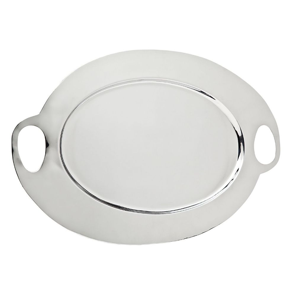 Godinger Piedmont Oval Tray in Silver