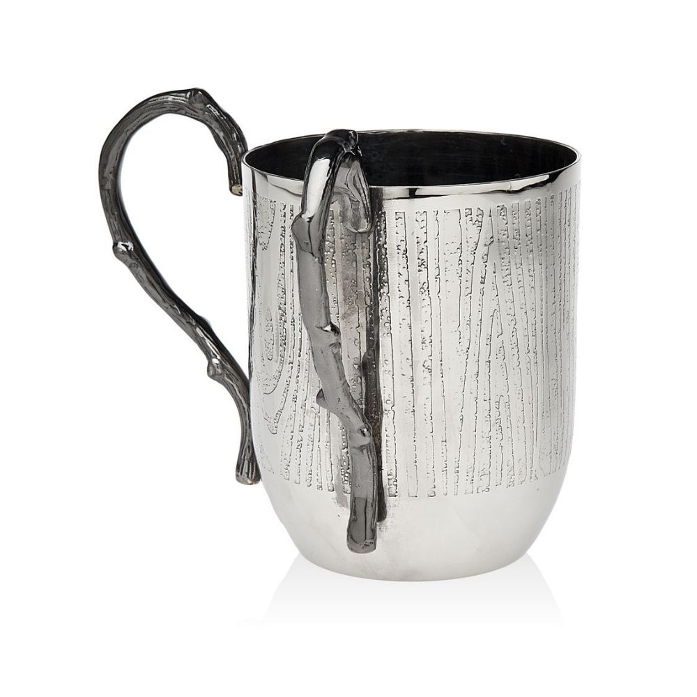 Godinger Woodland Wash Cup Branch Handles in Silver