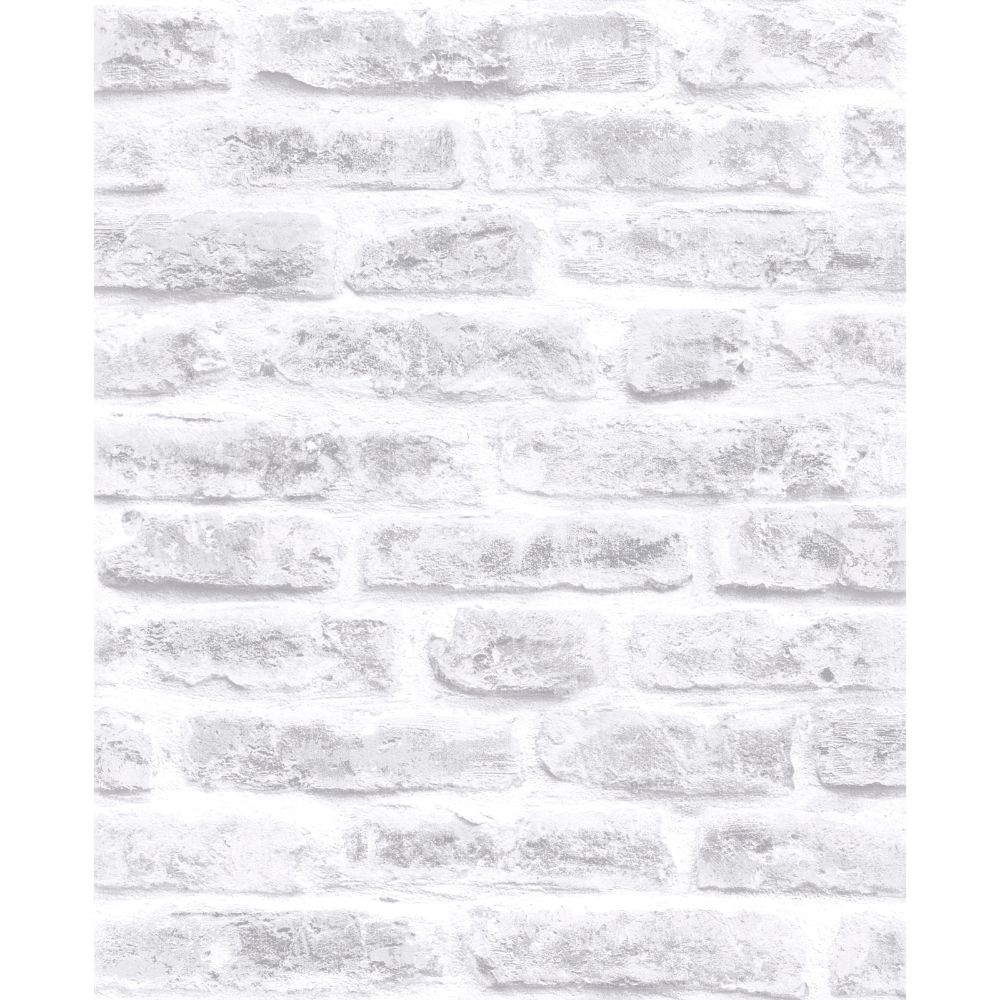 Superfresco Easy 101801 Strata Brick White Removable Wallpaper