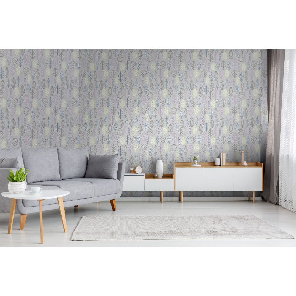 103172 - Superfresco Easy 103172 Highland Scandi Leaf Lilac Removable ...