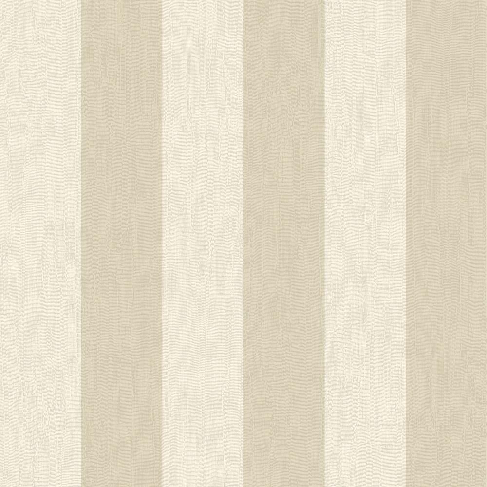 Boutique 104766 Evita Water Silk Stripe Ivory and Taupe Removable Wallpaper