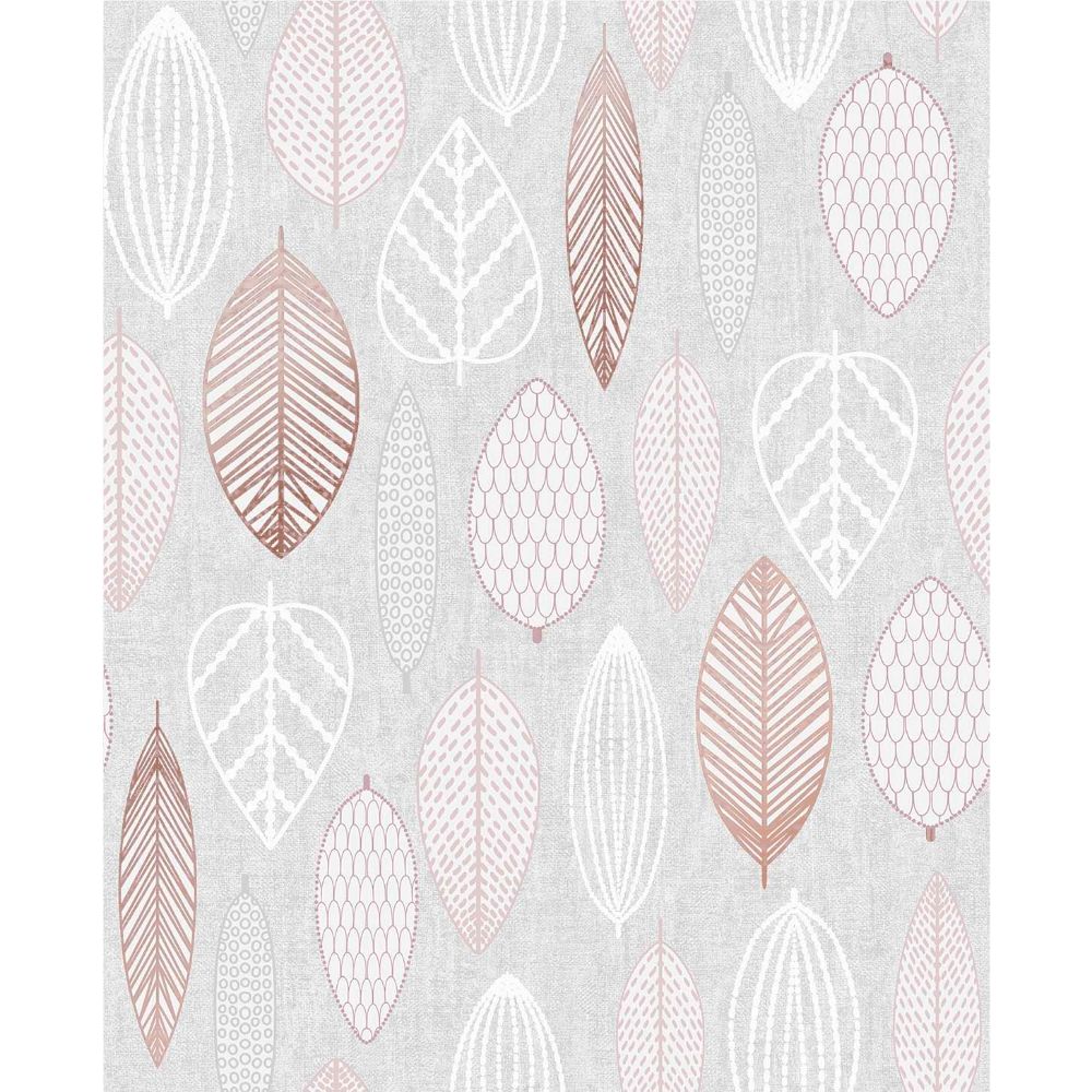 Superfresco Easy 105135 Highland Scandi Leaf Pink Removable Wallpaper