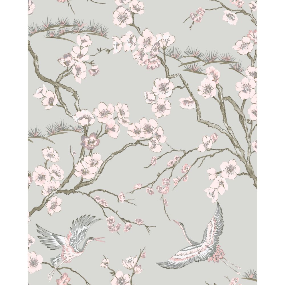 Sublime 105985 Kabuki Japan Pink Removable Wallpaper
