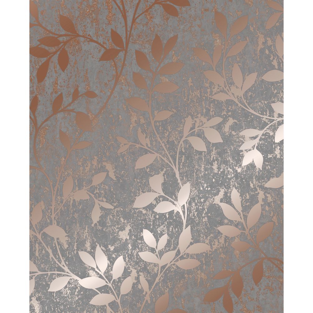 Superfresco 106402 Milan Trail Rose Gold and Grey Removable Wallpaper