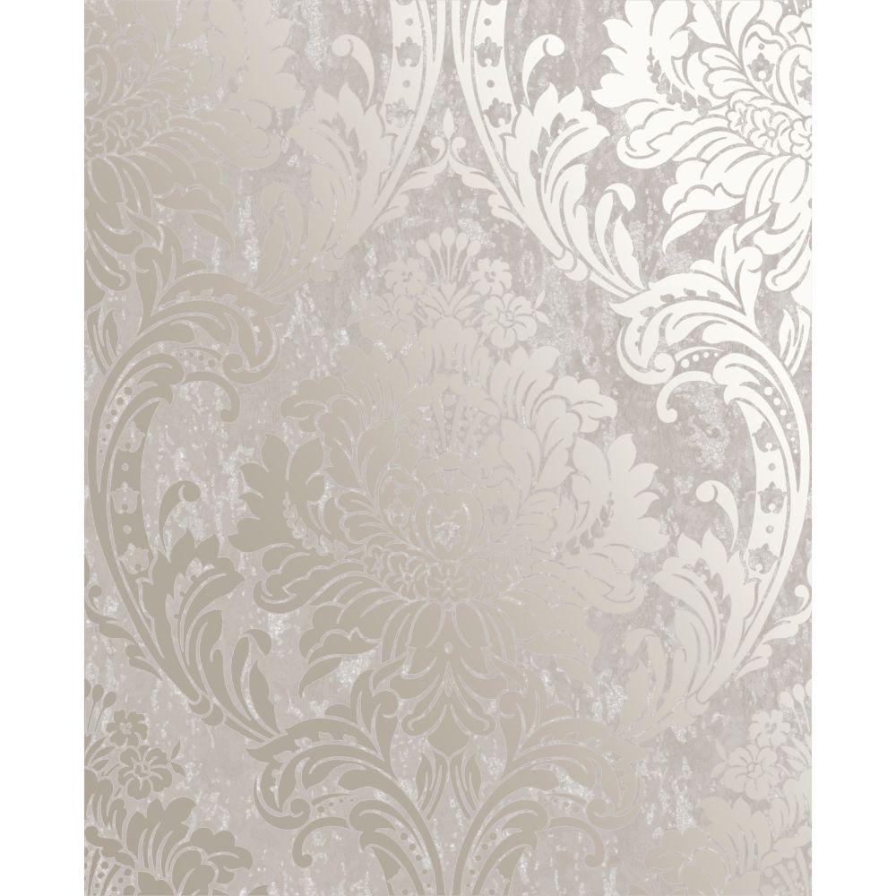 Superfresco 106521 Milan Damask Taupe and Gold Removable Wallpaper
