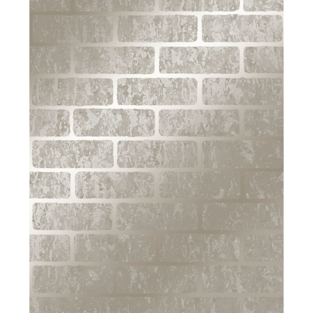 Superfresco 106524 Milan Brick Taupe and Gold Removable Wallpaper