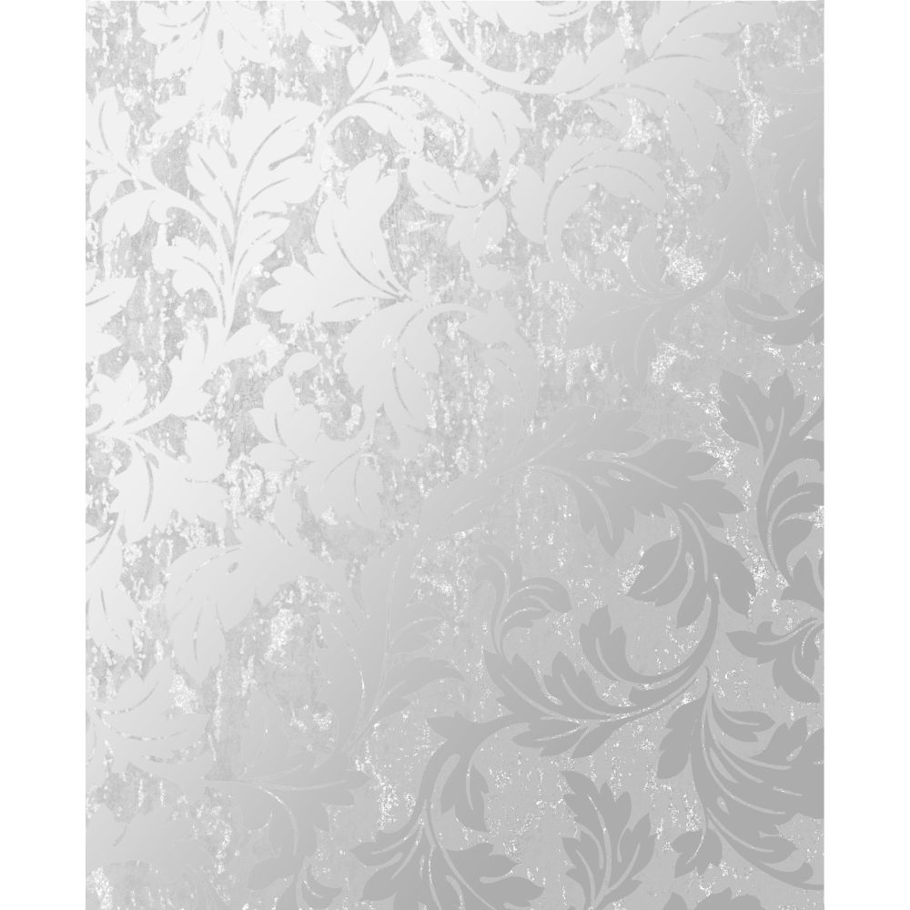 Superfresco 106526 Milan Scroll Grey and Silver Removable Wallpaper