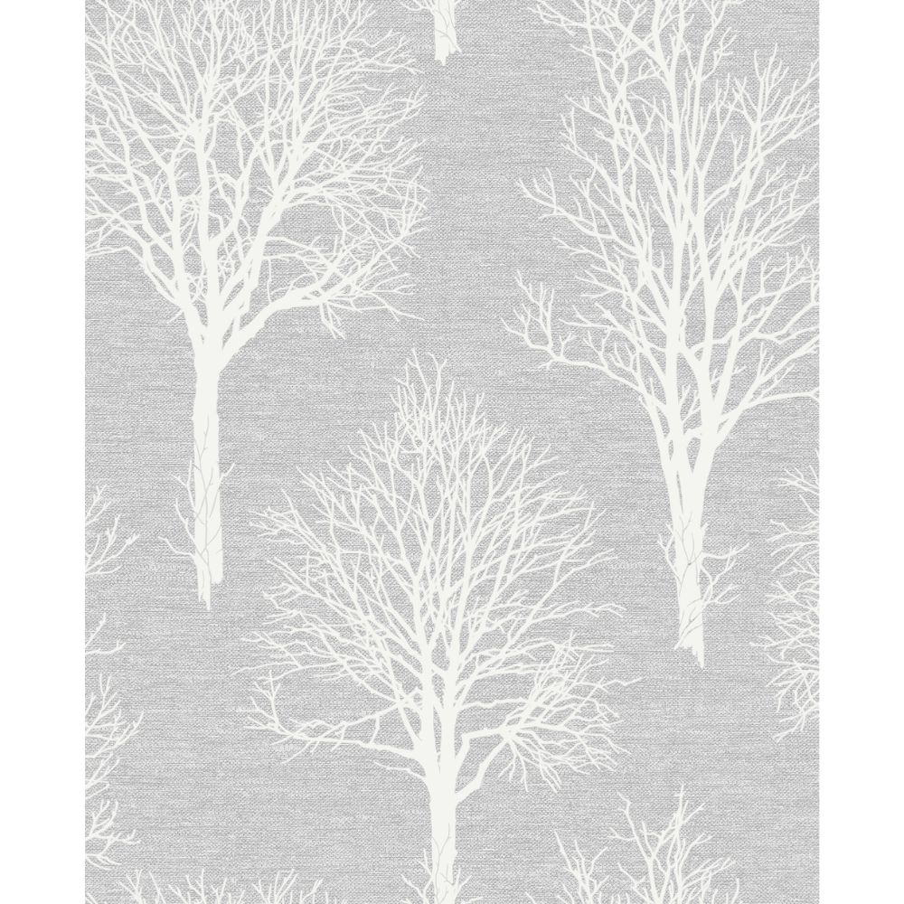 Boutique 106668 Tranquility Landscape Dove Grey Removable Wallpaper
